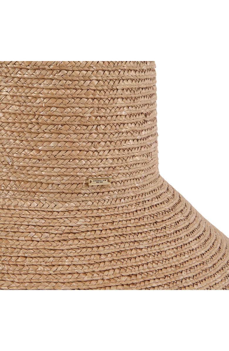 Eugenia Kim Annabelle UPF 50+ Wide Brim Straw Sun Hat, Alternate, color, Camel