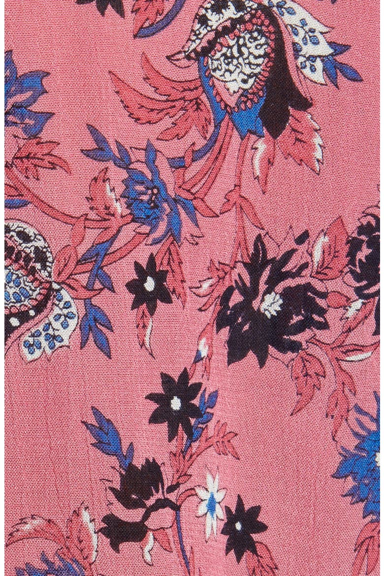 Paisley & Floral Peasant Top, Alternate, color, PINK MULTI