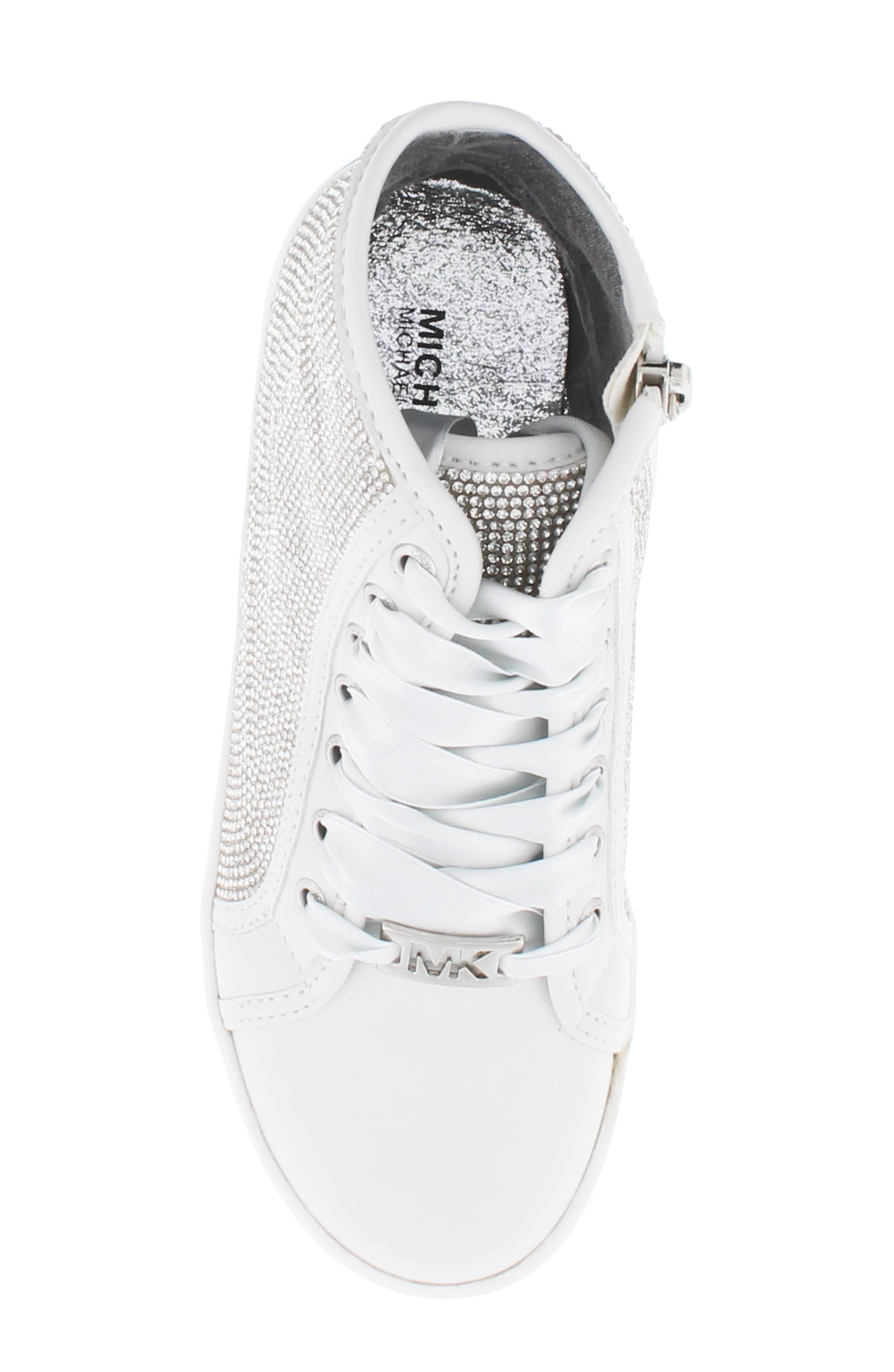 MICHAEL Michael Kors Ollie Light Crystal High Top Sneaker, Alternate, color, 