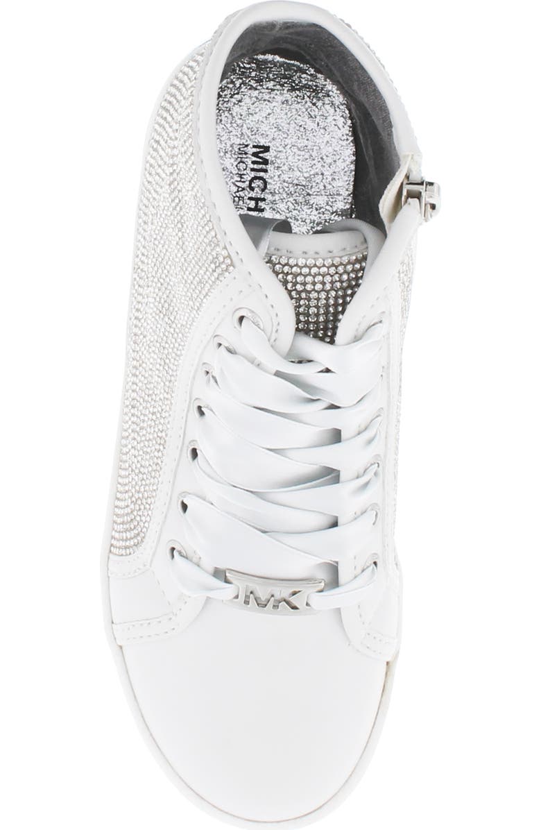 MICHAEL Michael Kors Ollie Light Crystal High Top Sneaker, Alternate, color,