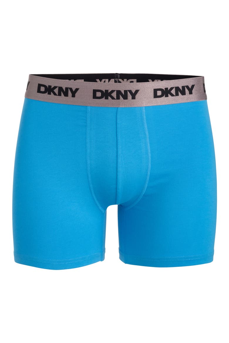 Cotton Stretch Pack of 4 Boxer Briefs, Alternate, color, JET/ ATOMIC BLUE/ WHITE/ GREY