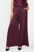Anthem the Label Satin Godet Wide Leg Pants