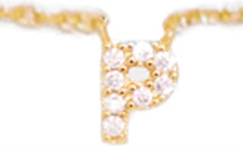 Petit Moments Call Me By Your Name Initial Pendant Necklace In Gold - P