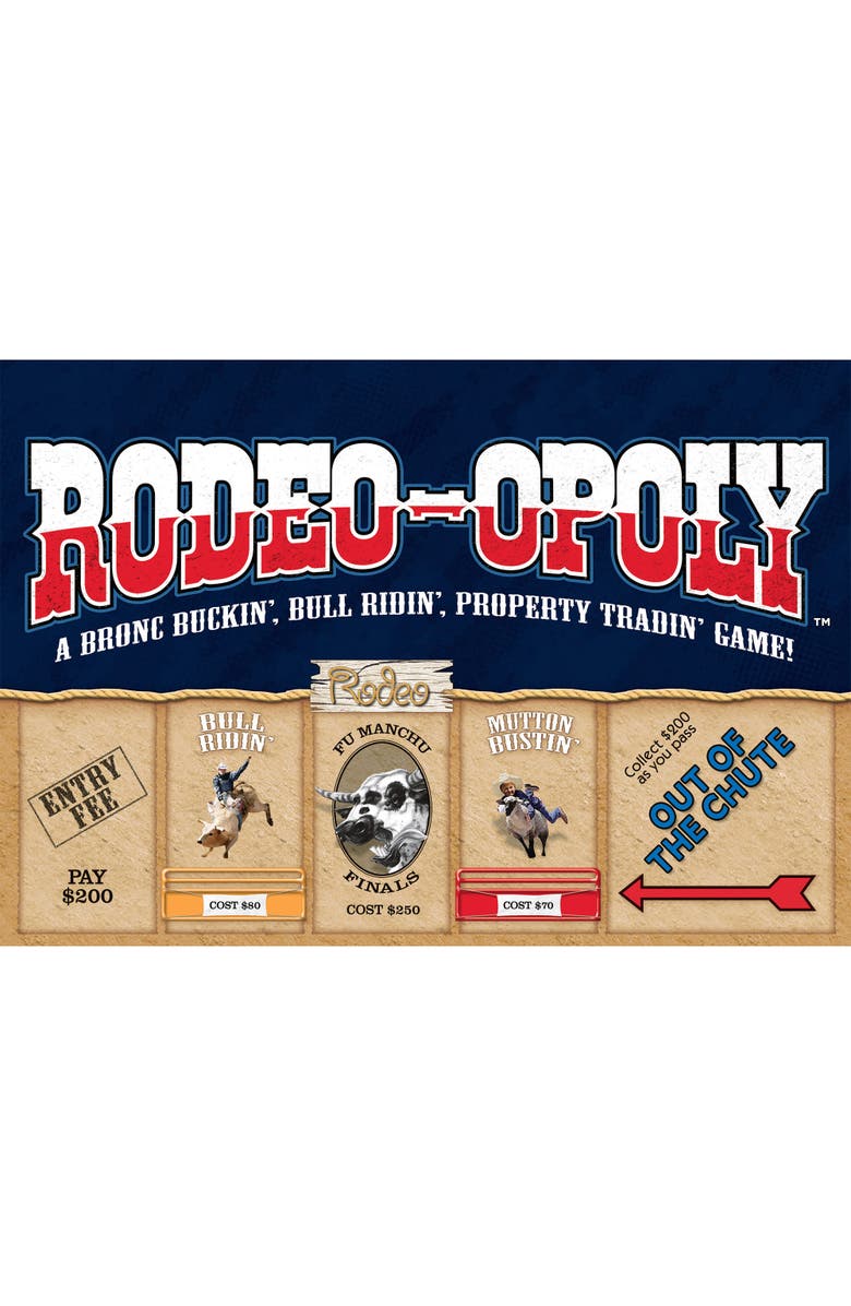 Late for the Sky Rodeoopoly Themed Family Board Game, Ages 8+, Main, color, Multicolored