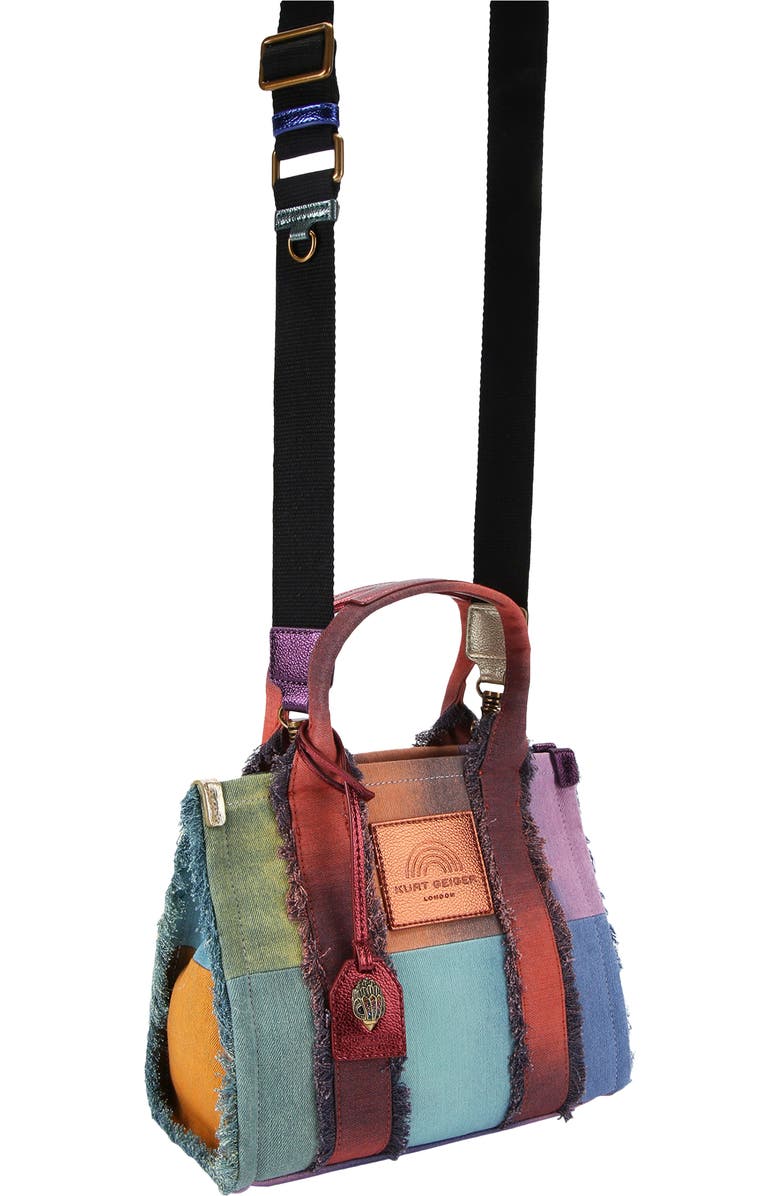 Kurt Geiger London Small Southbank Patchwork Denim Tote, Alternate, color,