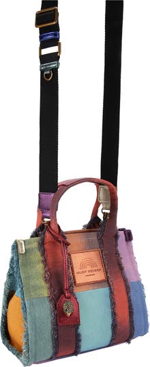 Kurt Geiger London Small Southbank Patchwork Denim Tote
