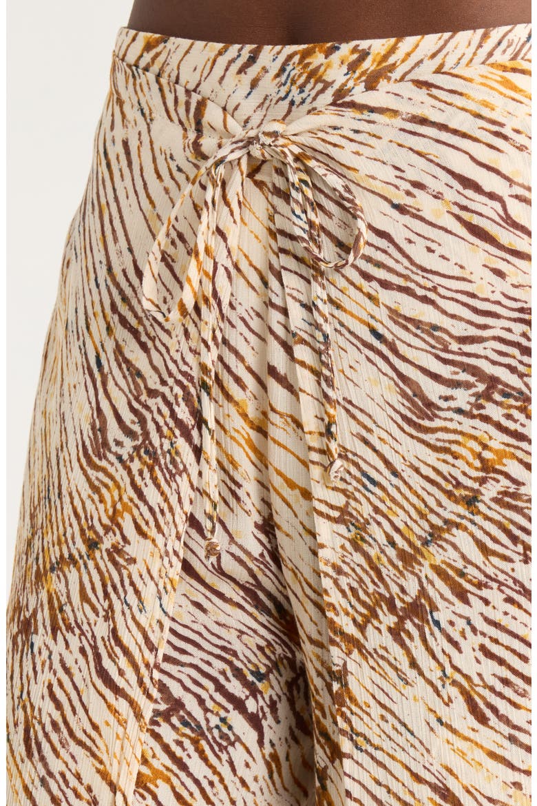 Print Cover-Up Wrap Pants, Alternate, color, NEUTRAL SAHARA