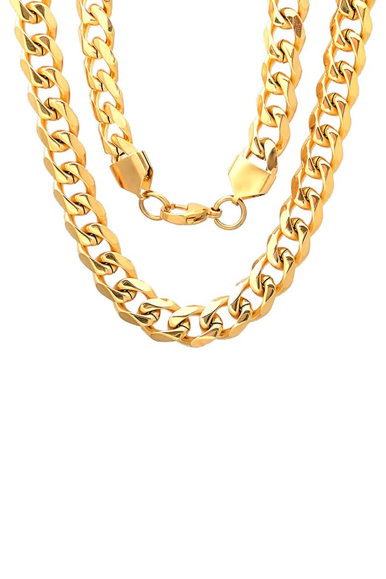 Men's Curb Link Chain Necklace, Main, color, GOLD