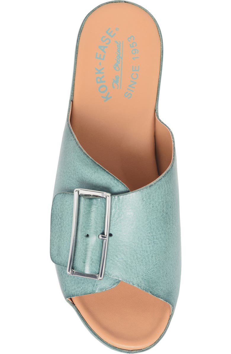 Kork-Ease<sup>®</sup> York Platform Slide Sandal, Alternate, color, Teal Leather