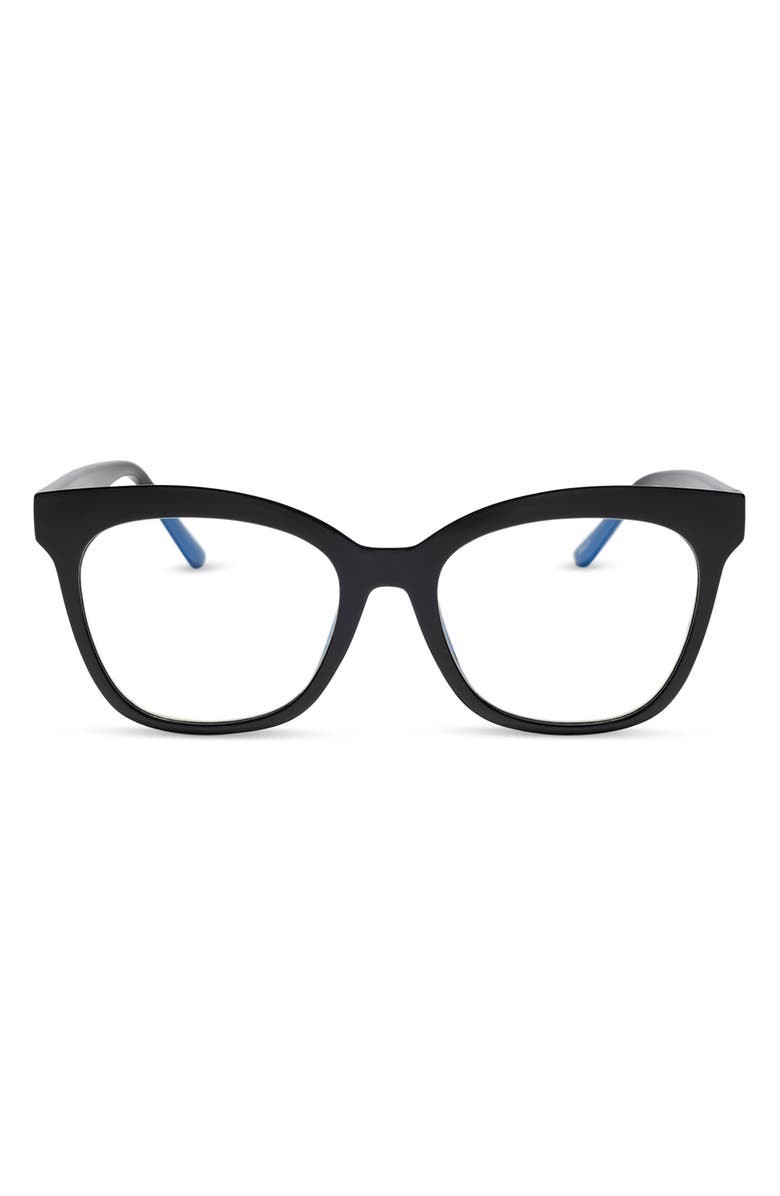 DIFF Willa 52mm Cat Eye Reading Glasses, Main, color, Black Blue Light