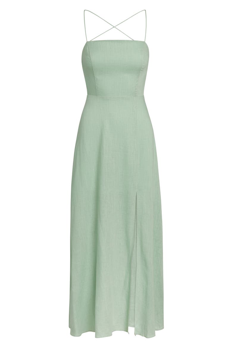 Santorini Low Back Maxi Dress, Alternate, color, MINT