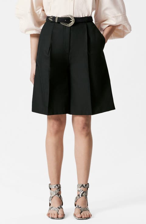 Cotton Blend Bermuda Shorts