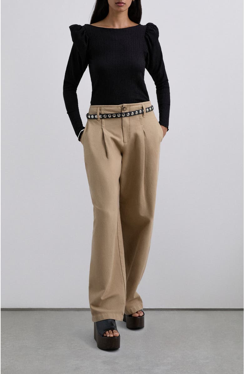 Scalpers Wrinkle Puff Ls Tee, Alternate, color, Black