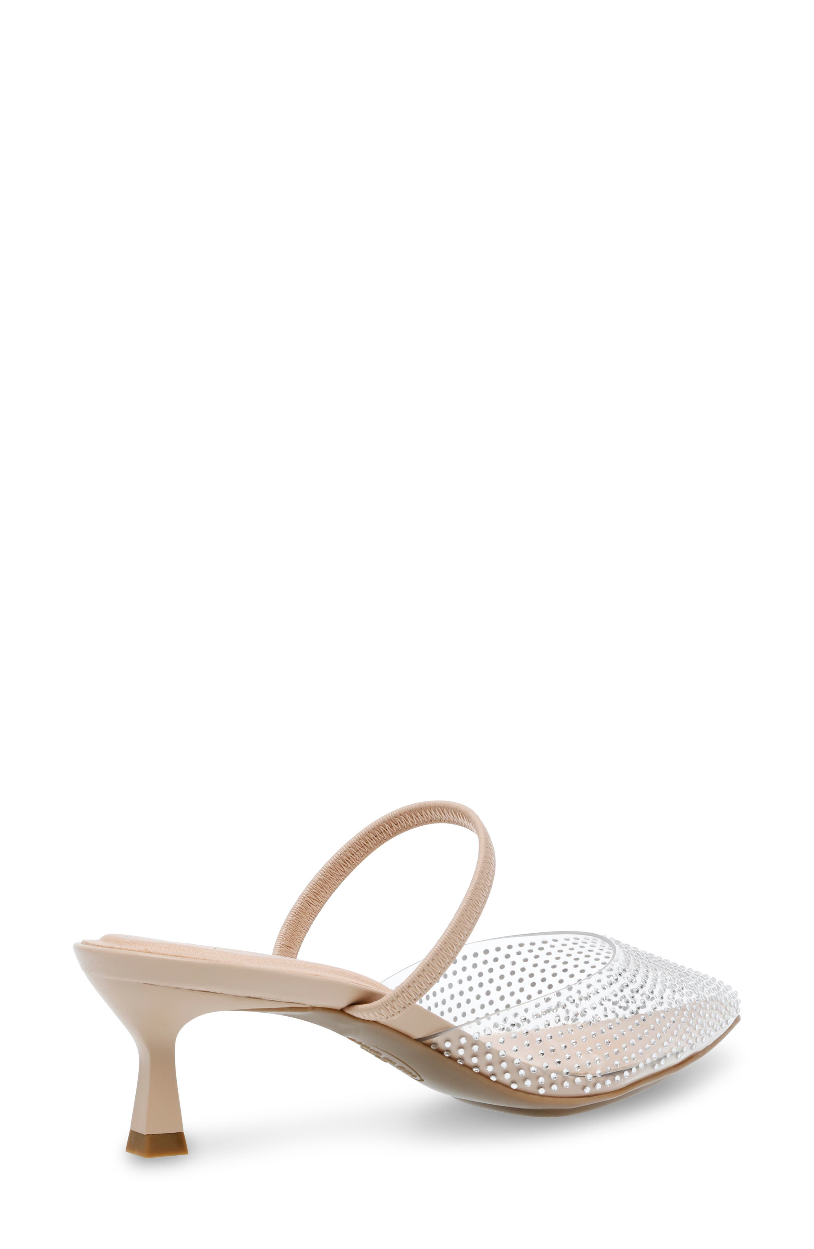 Anne Klein Iella Convertible Strap Slingback, Alternate, color, Clear / Nude