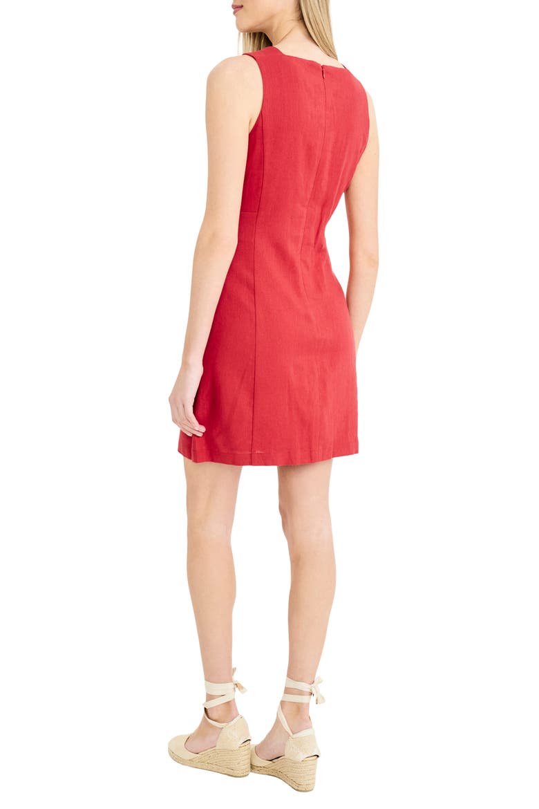 Square Neck Sleeveless Minidress, Alternate, color, CARDINAL RED