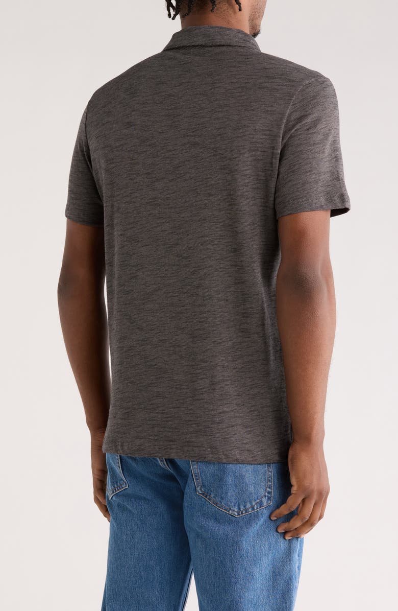 WESTZEROONE Bryce Cotton Polo, Alternate, color, Black/ Beige