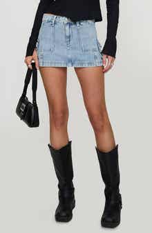 Princess Polly Pacific Coast Mid Rise Denim Cargo Skirt