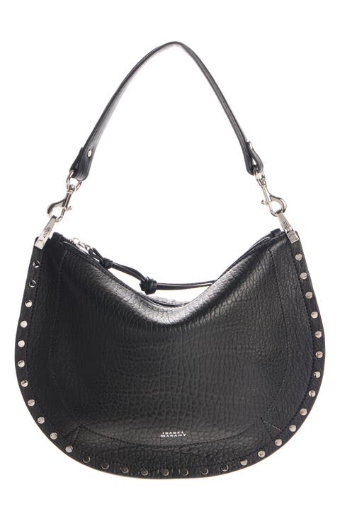 Oskan Soft Zip Bubble Soft Leather Hobo Bag