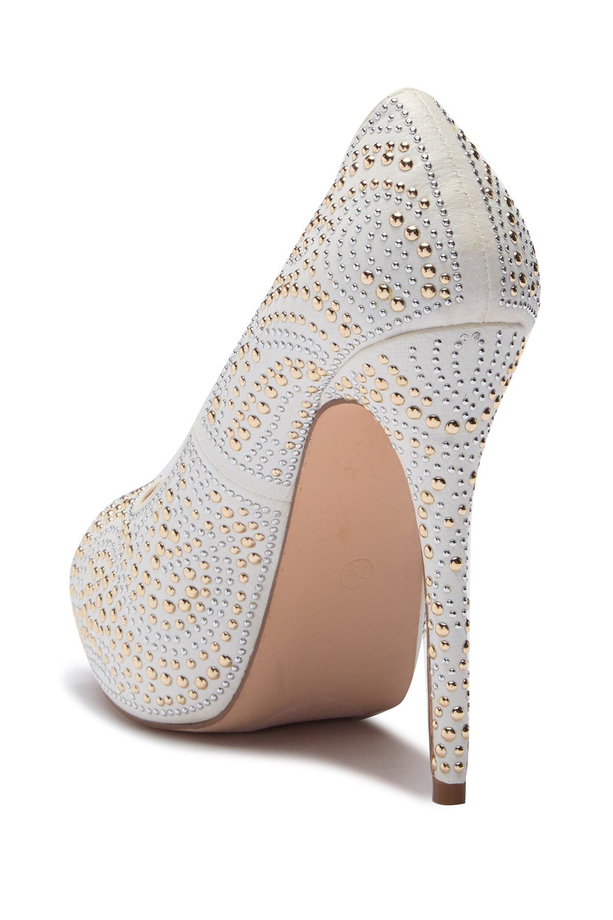Lauren Lorraine 'Candy' Crystal Peep Toe Pump, Alternate, color, 