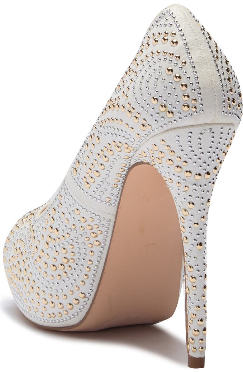 Lauren Lorraine 'Candy' Crystal Peep Toe Pump, Alternate, color,