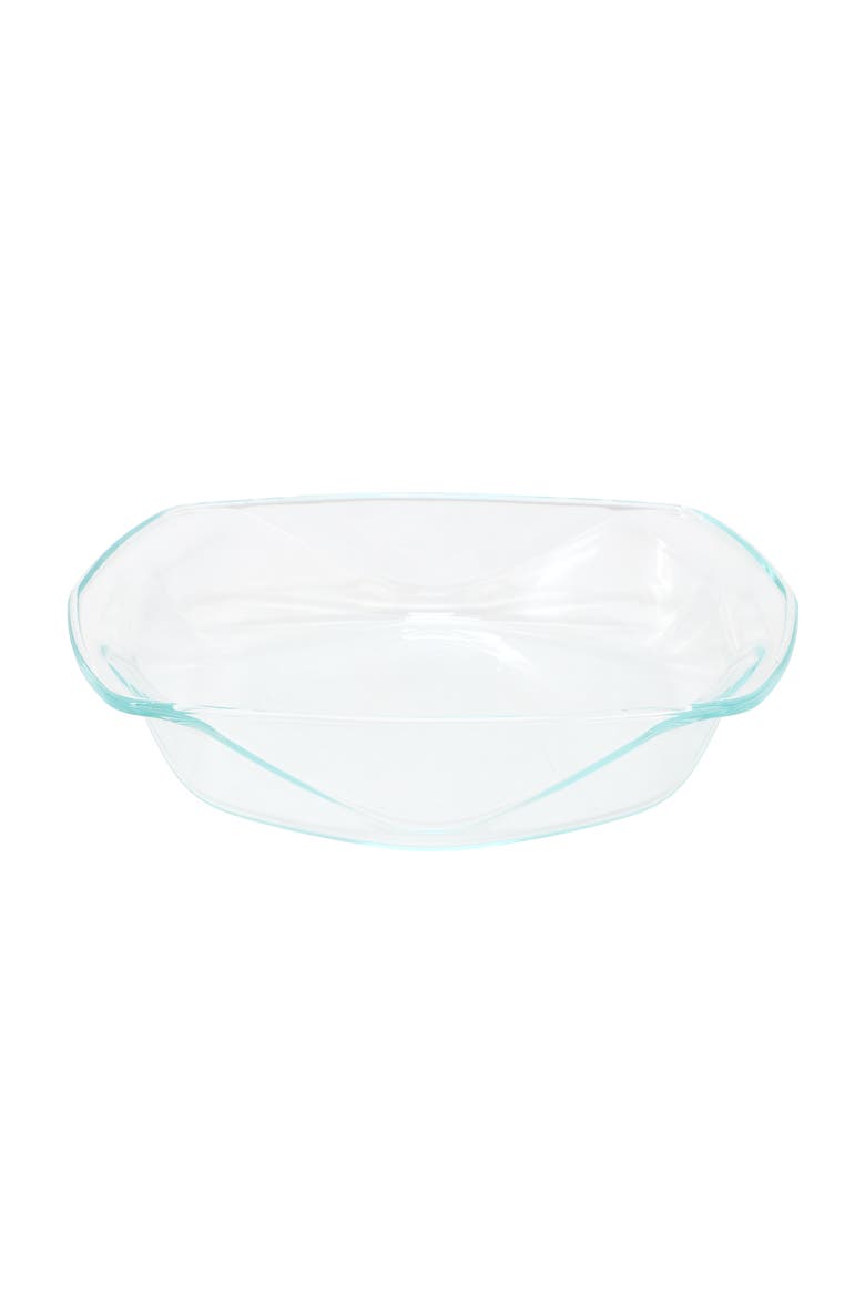 Carnegie Hill 12 inch x 10 Inch x 2.6 Inch Tempe Glass Roaster Pan with Built-in Handles, Main, color, Clear