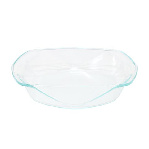 Carnegie Hill 12 inch x 10 Inch x 2.6 Inch Tempe Glass Roaster Pan with Built-in Handles