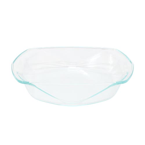 Soho Lounge Carnegie Hill 12 Inch X 10 Inch X 2.6 Inch Tempered Glass Roaster Pan With Built-in Handles In Transparent