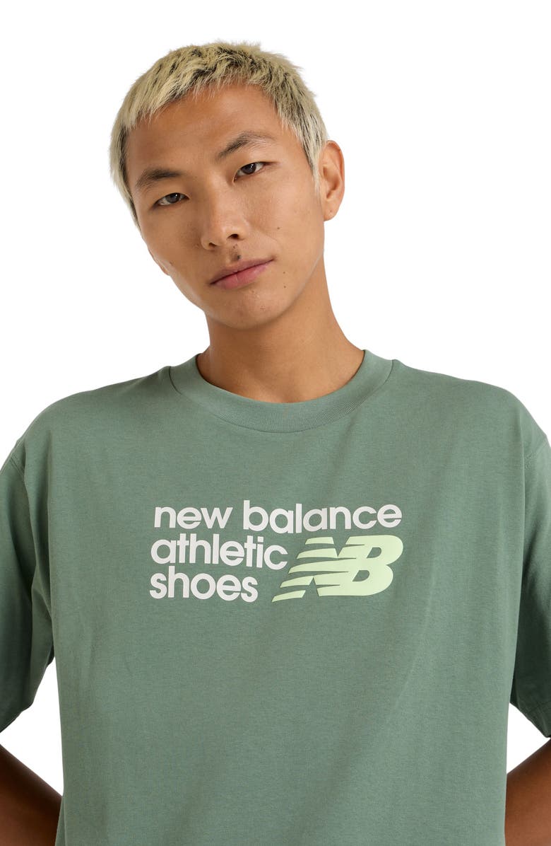 New Balance Athletics Premium Logo Graphic T-Shirt, Alternate, color, Dark Juniper