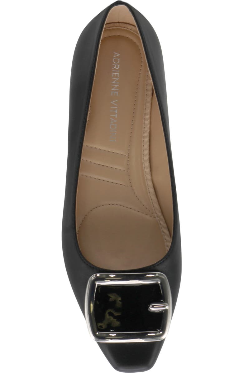 Adrienne Vittadini Vic Buckle Kitten Heel Pump, Alternate, color, Black