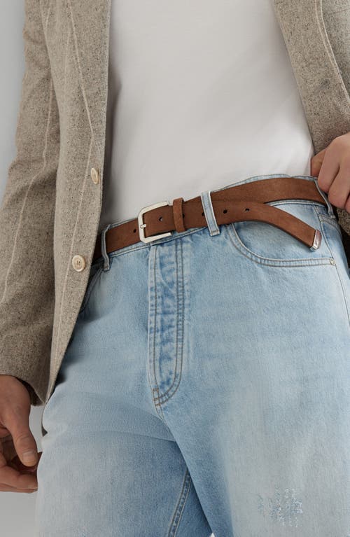Brunello Cucinelli Leather Belt In Brown