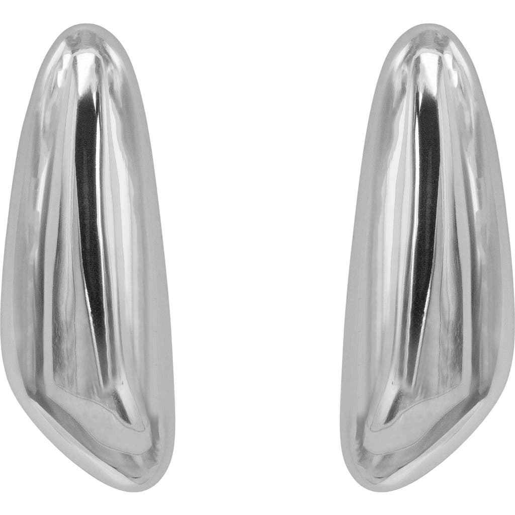Black Suede Studio Rita Earring In Silver