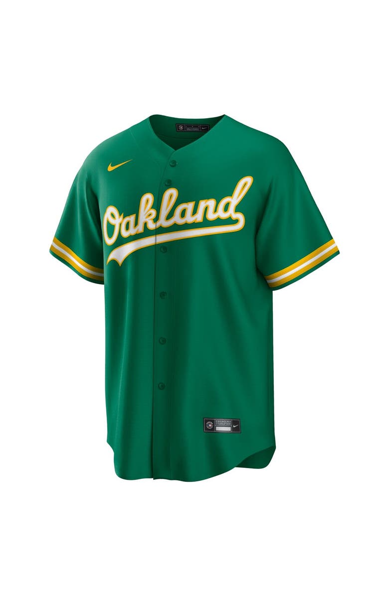 Nike Men's Nike Green Oakland Athletics Alternate Replica Team Jersey, Alternate, color,