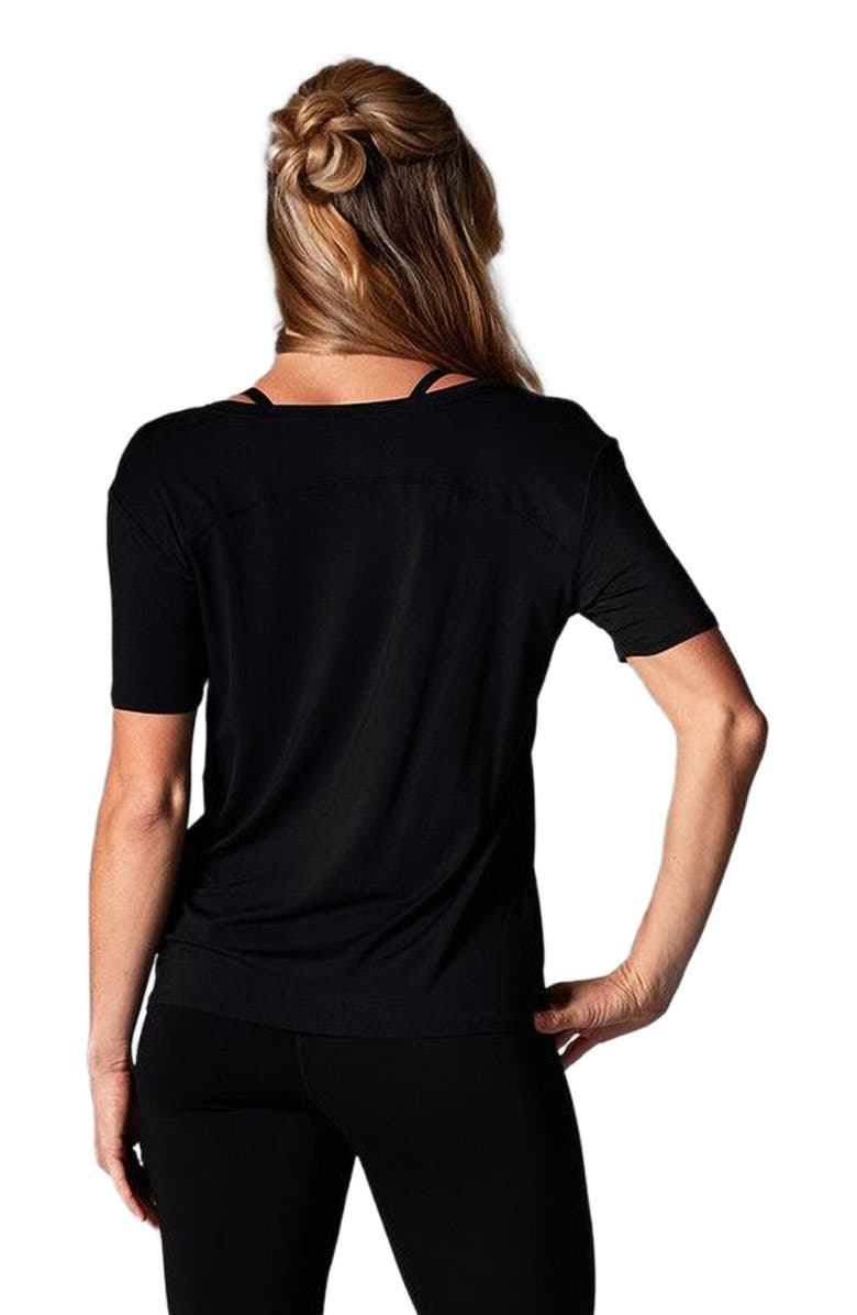 Tavi Everyday V-Neck Tee, Alternate, color, Ebony