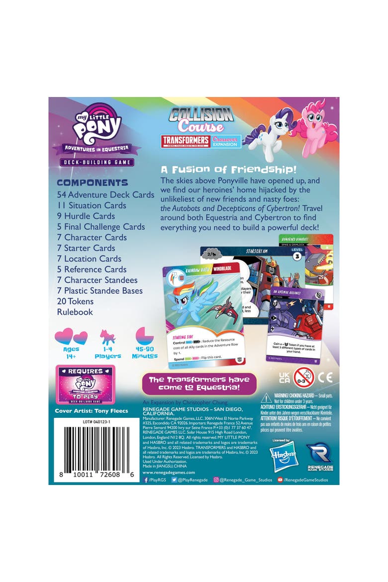 My Little Pony DBG Collision Course A Transformers Crossover Expansion 14+, Alternate, color, Multicolored