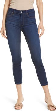 PAIGE Hoxton Transcend High Waist Crop Skinny Jeans
