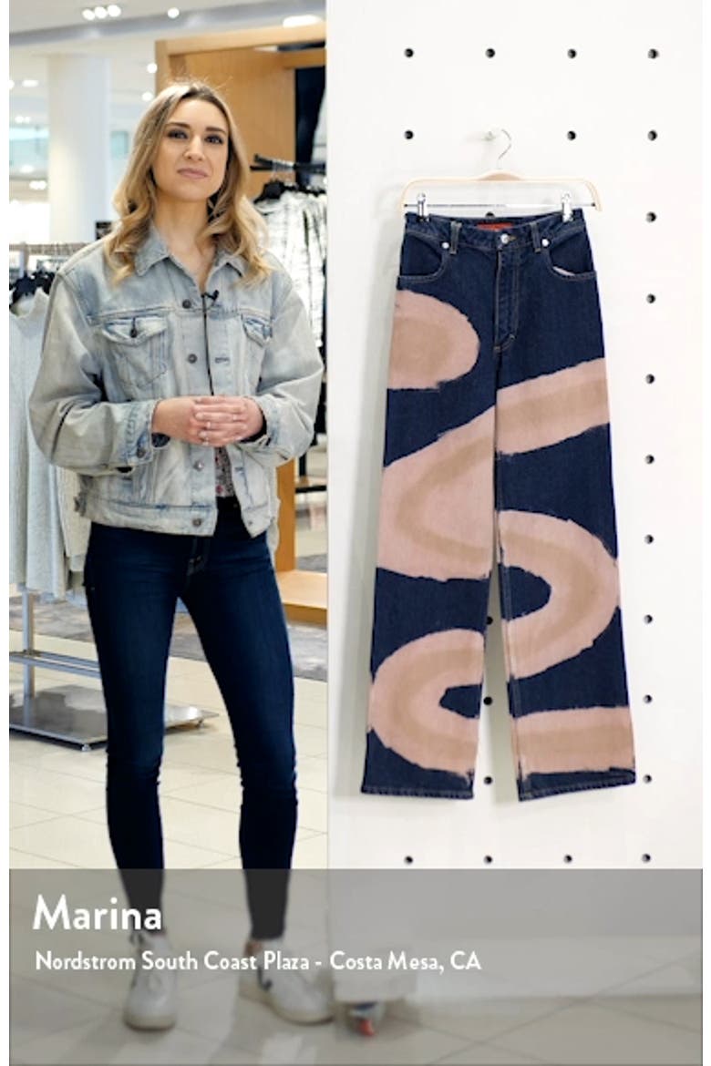 Dyed Wide Leg Jeans video