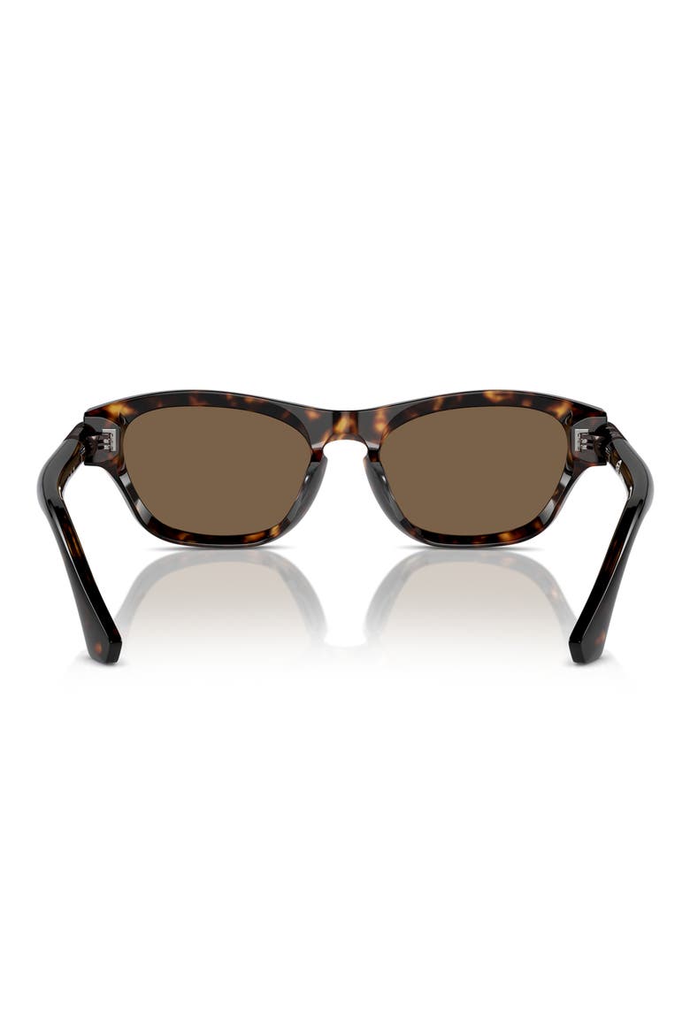 55mm Pillow Sunglasses, Alternate, color, DARK HAVANA