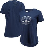 BOXERCRAFT Women's Navy Toledo Mud Hens Cut It Out T-Shirt