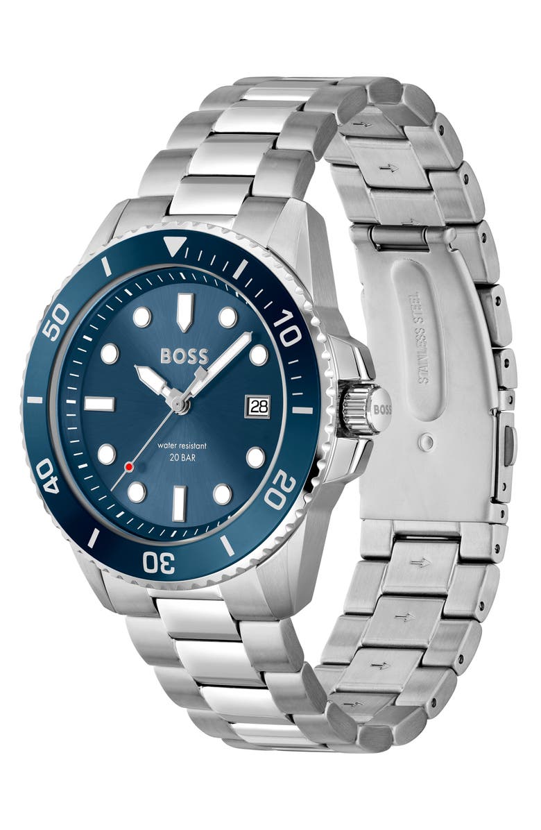 BOSS Ace Bracelet Watch, 43mm, Alternate, color,