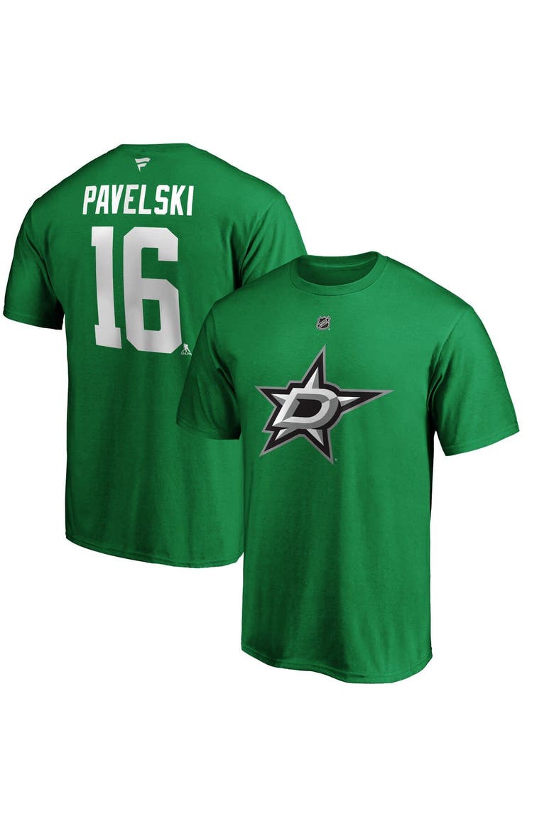 Men's Fanatics Branded Joe Pavelski Kelly Green Dallas Stars Player Authentic Stack Name & Number T-Shirt, Main, color, Kelly Green
