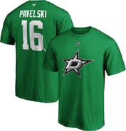 FANATICS Men's Fanatics Branded Joe Pavelski Kelly Green Dallas Stars Player Authentic Stack Name & Number T-Shirt