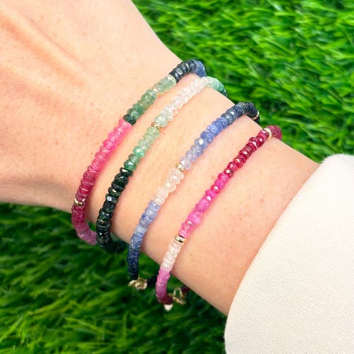 The Lovery Fine Jewelry Rainbow Gemstone Bead Bracelet