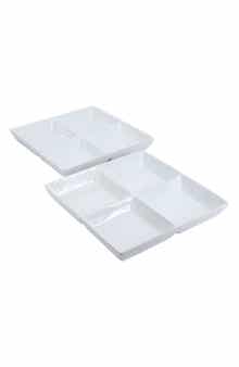 BIA Cordon Bleu Set of 2 4-Compartment Serving Dishes