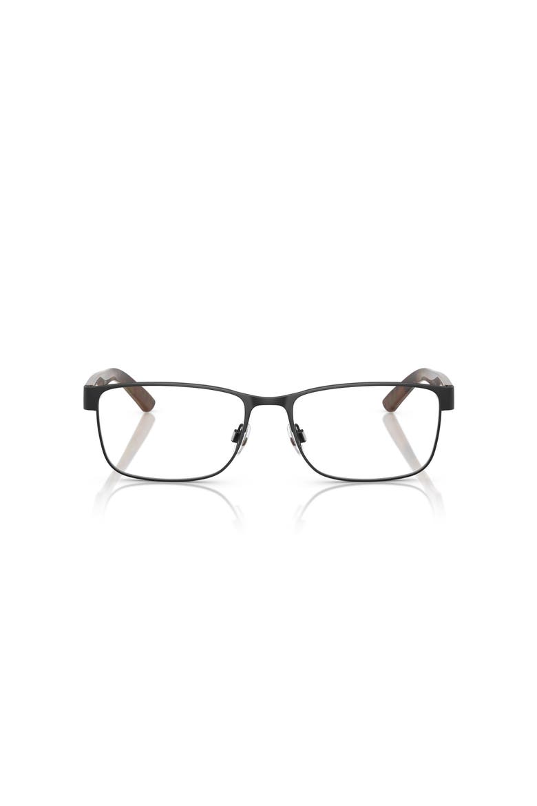53mm Rectangle optical glasses, Alternate, color, Black
