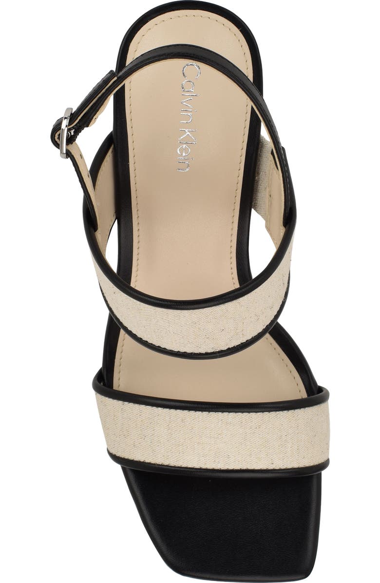 Calvin Klein Amour Slingback Sandal, Alternate, color, Medium Natural