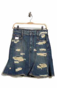 Rip & Repair Denim Miniskirt