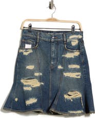 Marc Jacobs Rip & Repair Denim Miniskirt