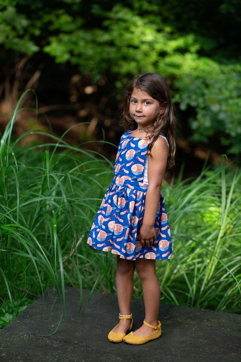 Baby Pinafore Dress, Alternate, color, Ramen