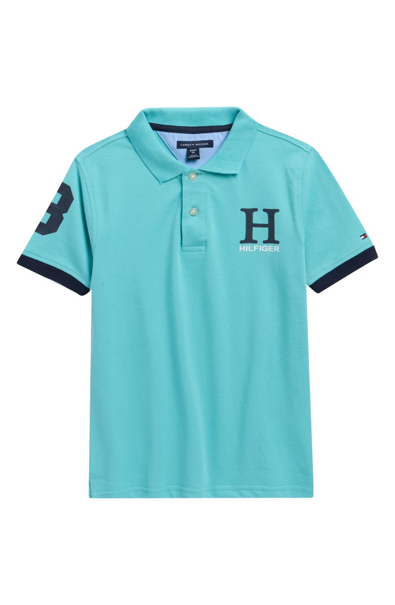 Tommy Hilfiger Kids' Matt Polo, Main, color, Amazonite