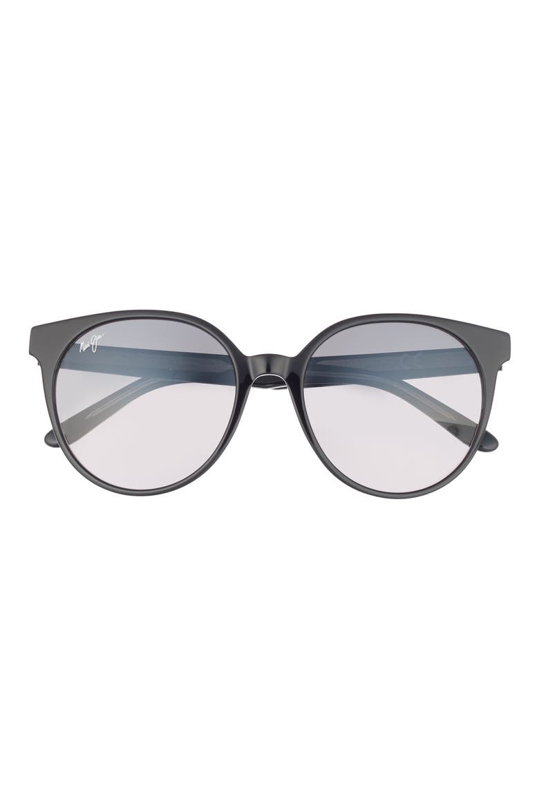 55mm Core Round Polarized Sunglasses, Main, color, BLACK BLACK GREY